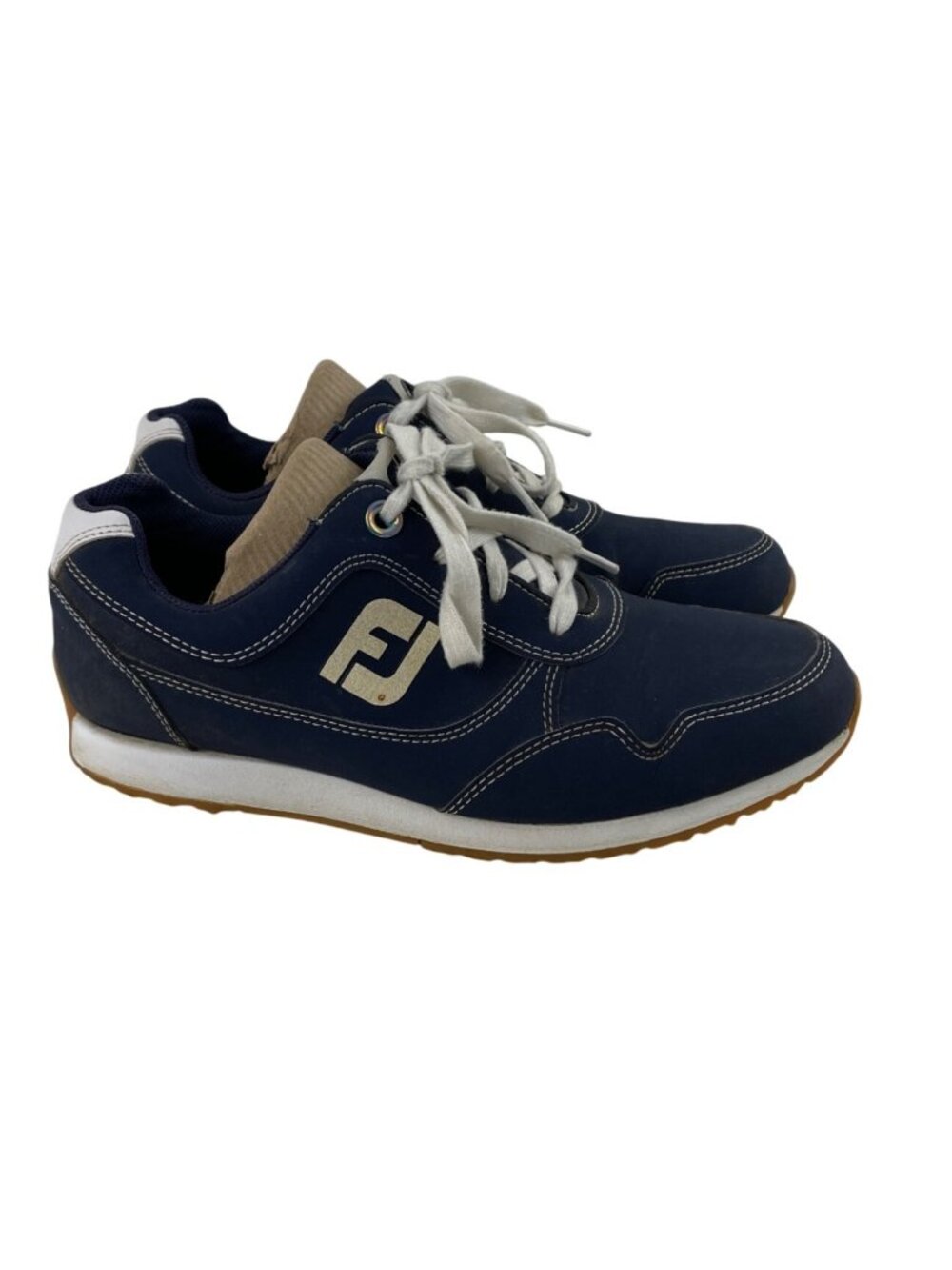 FootJoy Sport Retro Women's Size 7.5M Spikeless Golf Shoes 92387 Navy Blue - Picture 2 of 13